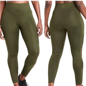 Nwt All in Motion Sculpt Motto Ultra High-Rise Leggings 27" In Olive Compression